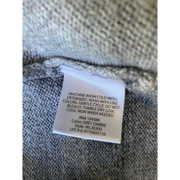 Cardigan open front sweater White Stag M gray ombré - Picture 5 of 7